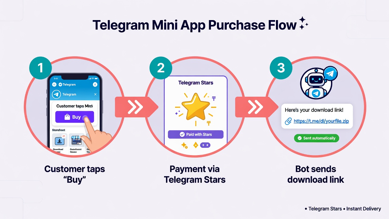 Automatic digital product delivery on Telegram — how it works