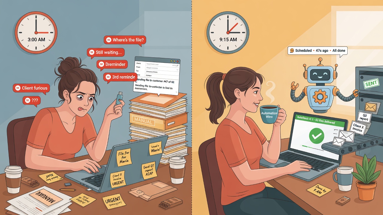 Manual digital product sales — problems and automation