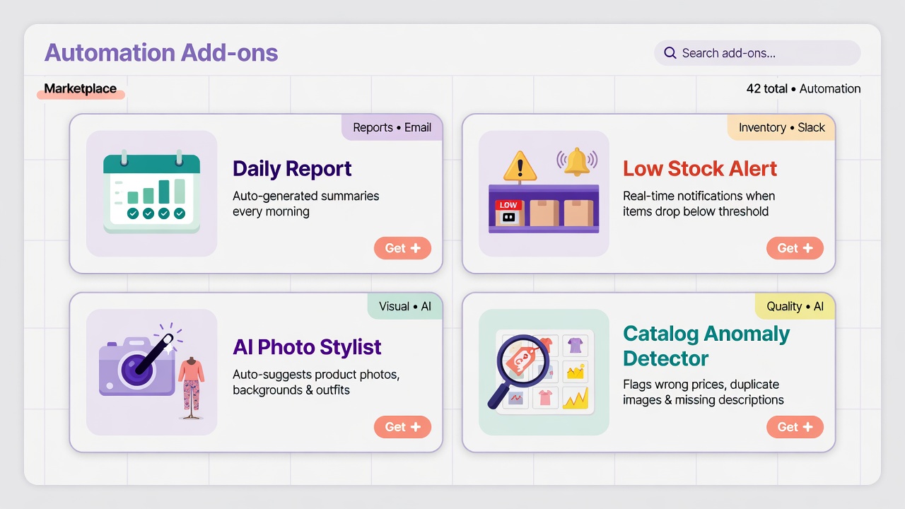 Teleshop addon library — ready-made automations for Telegram stores