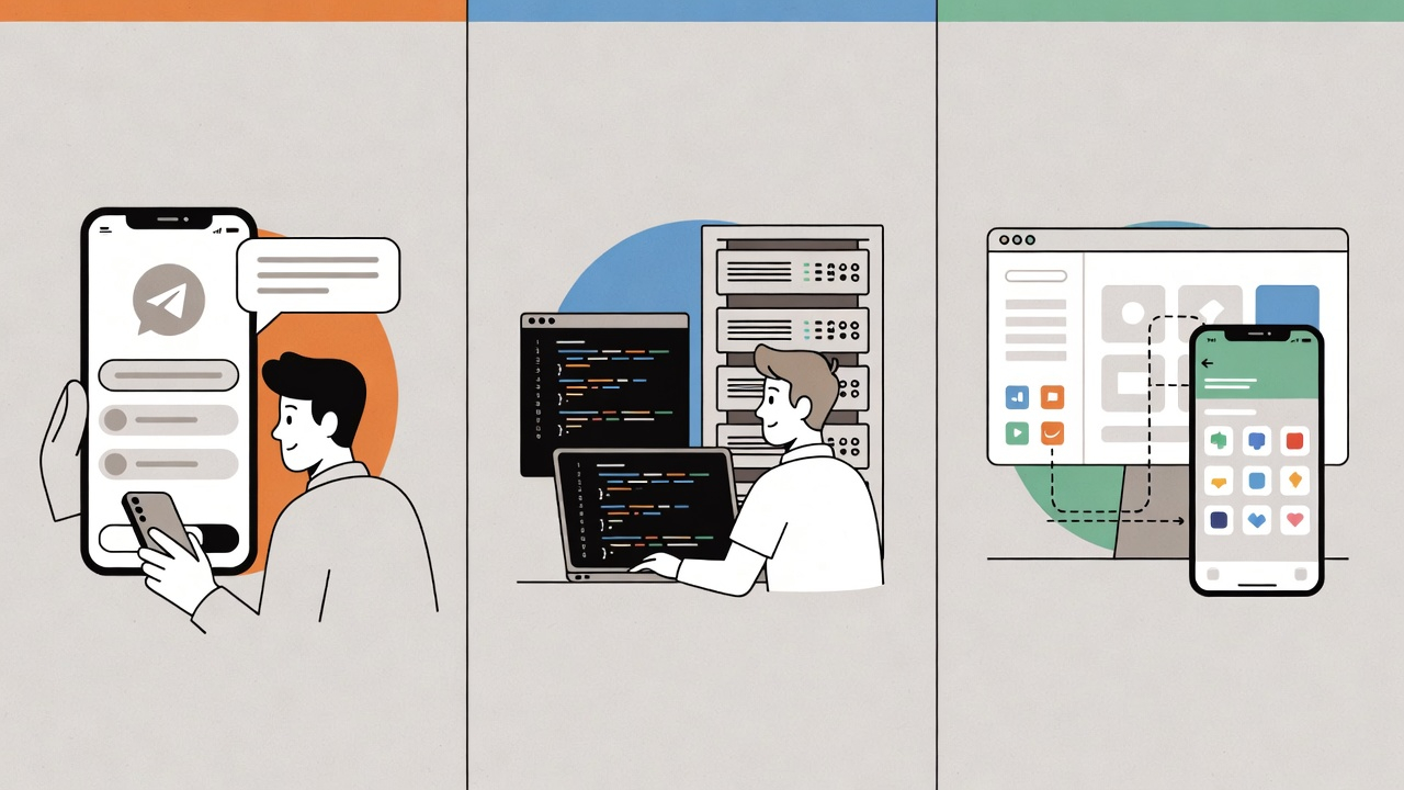 Three ways to create an online store on Telegram: channel, custom bot, no-code platform