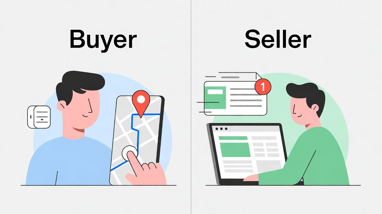 Процесс оформления доставки Новой Почтой для покупателя и продавца